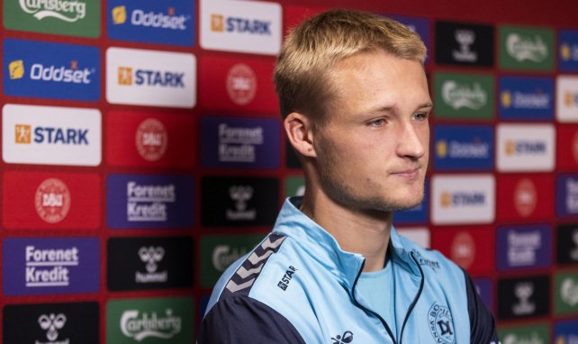 Kasper Dolberg face aux journalistes