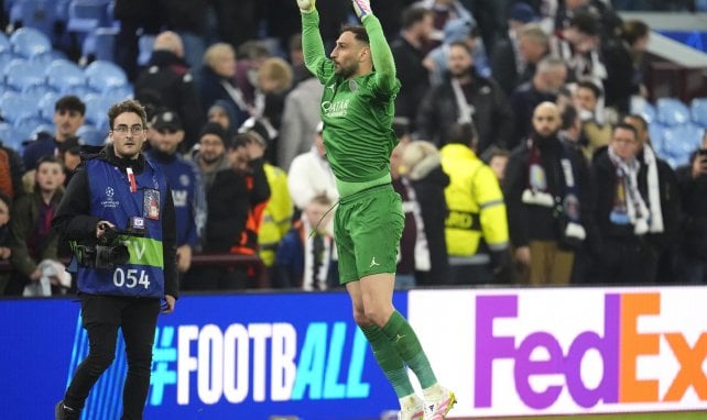 Gianluigi Donnarumma affiche sa joie avec le PSG.
