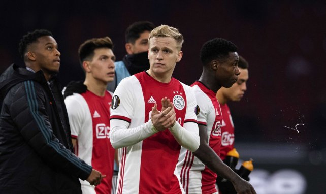 Donny van de Beek après la rencontre entre l'Ajax et Getafe