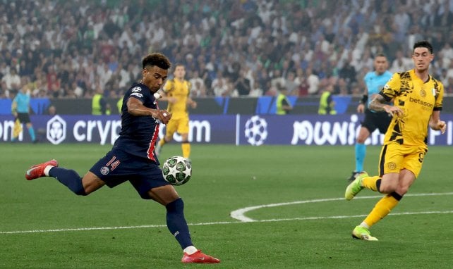 Désiré Doué (PSG) et Alessandro Bastoni (Inter Milan)