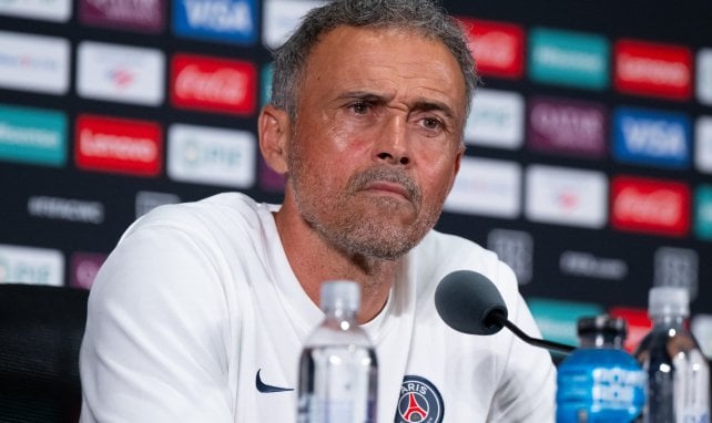 Luis Enrique en conférence de presse