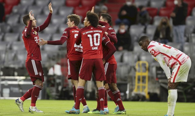 Le Bayern Munich célèbre contre le RB Leipzig