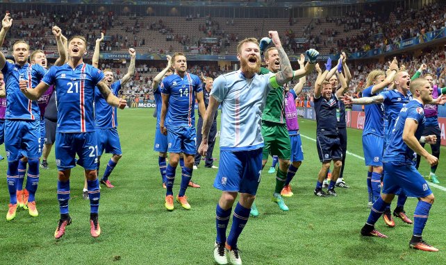 L'Islande célèbre sa qualification pour les quarts de finale de l'Euro 2016 