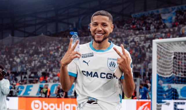 Amine Harit avec le maillot de l'OM
