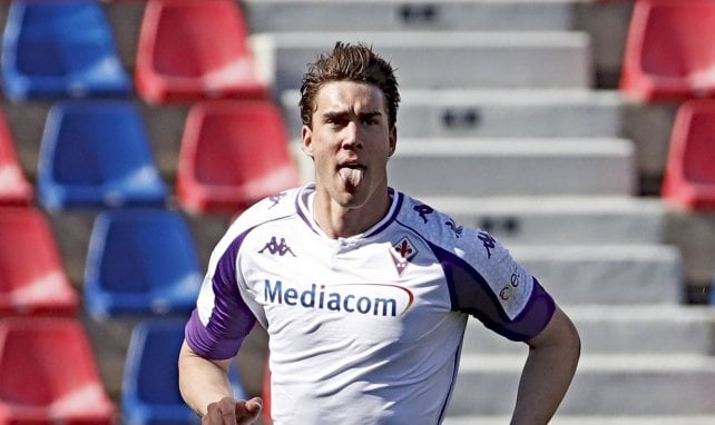 Dušan Vlahović avec la Fiorentina