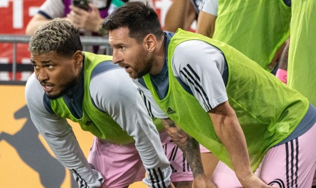 Josef Martinez avec Lionel Messi