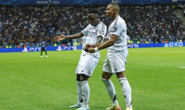 Vinicius Junior et Kylian Mbappé avec le Real Madrid