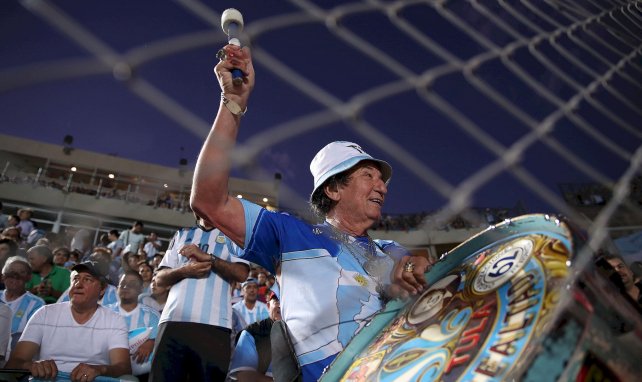 Les supporters argentins dans l'Estadio San Juan del Bicentenario