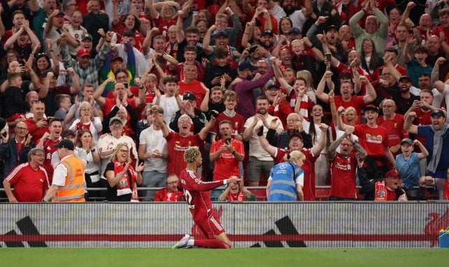 Hugo Ekitike, buteur avec Liverpool contre Bournemouth
