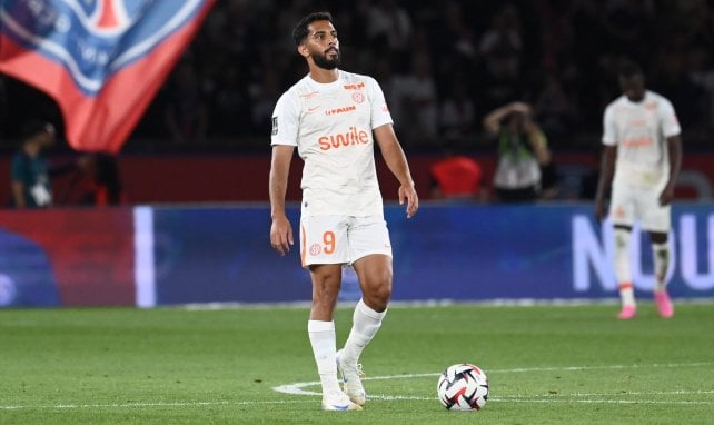 Mousa El Tamari en action avec Montpellier