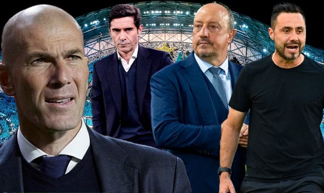 Zinedine Zidane, Marcelino, Rafael Benitez et Roberto De Zerbi