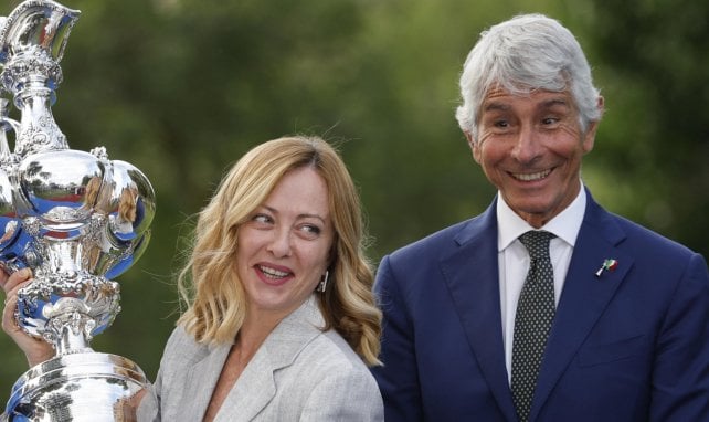 Giorgia Meloni et Andrea Abodi