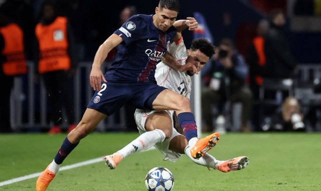 Vidéo : les réseaux sociaux sont choqués après le tacle de Luis Diaz sur Hakimi