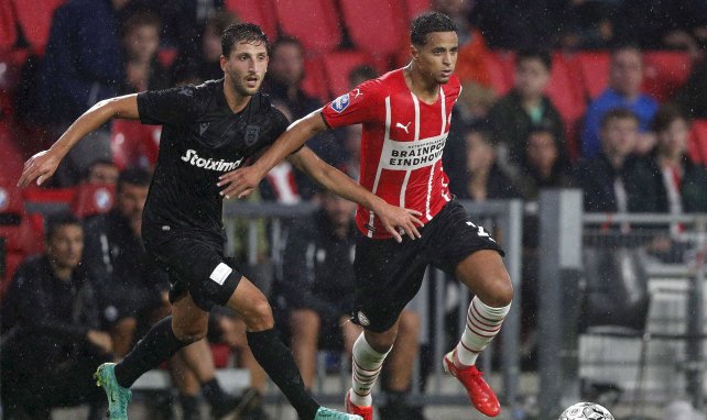 Mohamed Ihattaren avec le PSV Eindhoven contre le PAOK
