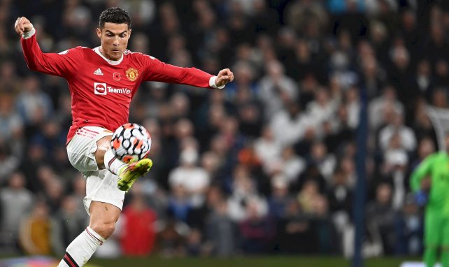 Cristiano Ronaldo en action avec Manchester United