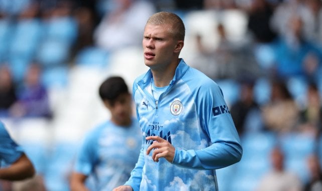 Manchester City : l’énorme raté d’Haaland sur un caviar d’Iliman Ndiaye