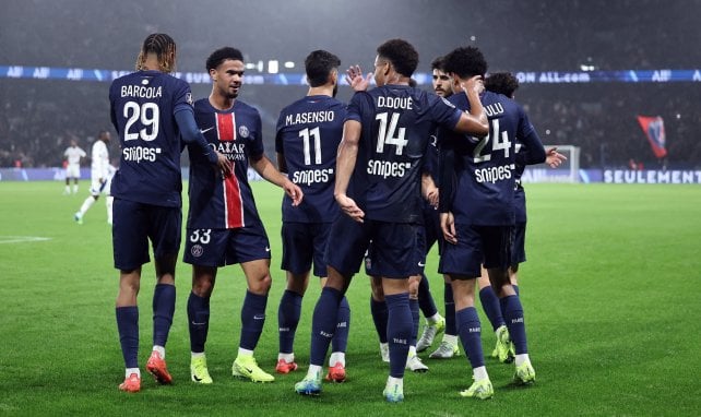 Les joueurs du PSG