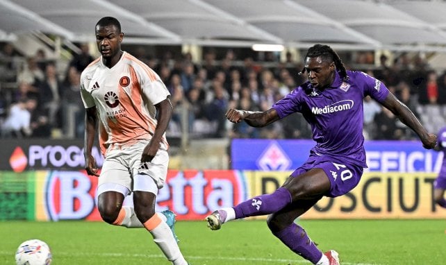 Moise Kean (Fiorentina) contre l'AS Roma