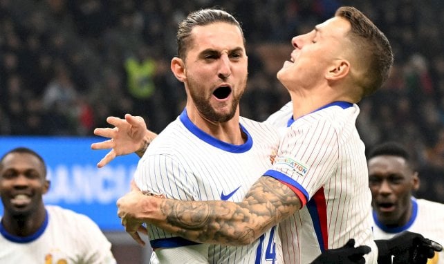 Rabiot et Digne avec la France