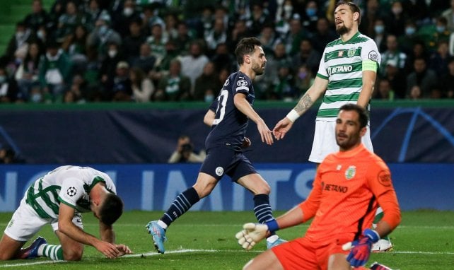 Bernardo Silva contre le Sporting Portugal, en C1