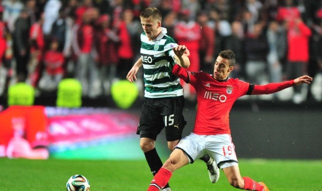 Eric Dier (à gauche) sous le maillot du Sporting CP