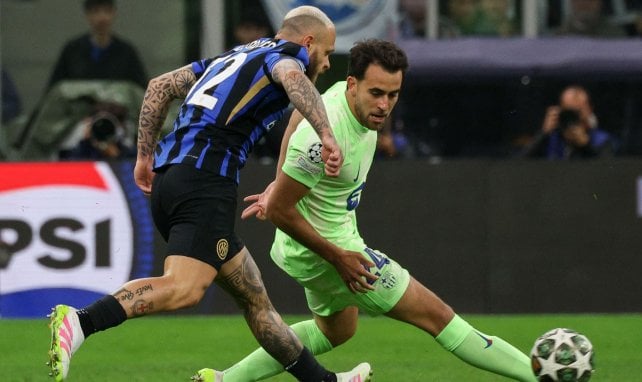 Dimarco face à Eric Garcia