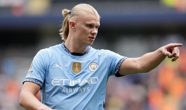 Erling Haaland, sous les couleurs de Manchester City.