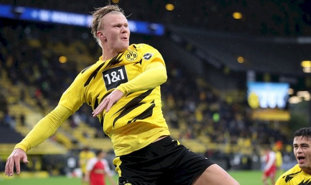 Erling Braut Håland contre Fribourg avec Dortmund