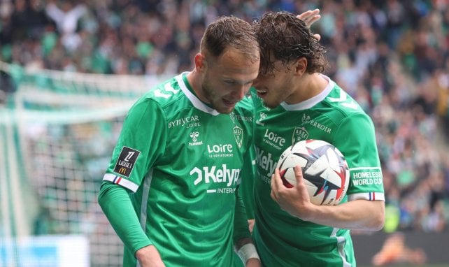 Irvin Cardonna et Lucas Stassin avec Saint-Etienne