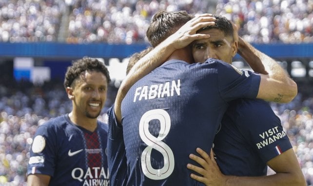 Fabian Ruiz et Achraf Hakimi