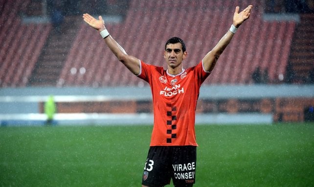 Felipe Saad avec le FC Lorient en novembre 2018