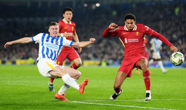 Evan Ferguson, face à Liverpool en Carabao Cup