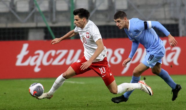 Filip Marchwinski sous les couleurs de la Pologne.  