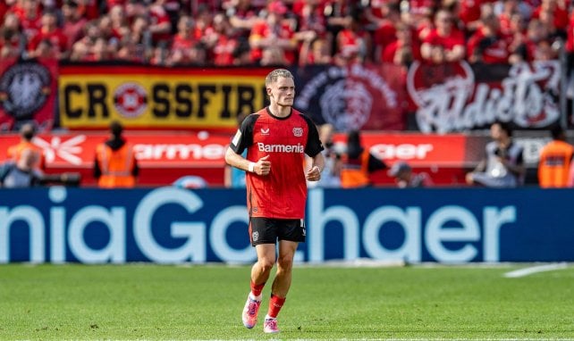 Florian Wirtz sous les couleurs du Bayer Leverkusen.