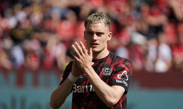Florian Wirtz sous les couleurs du Bayer Leverkusen.