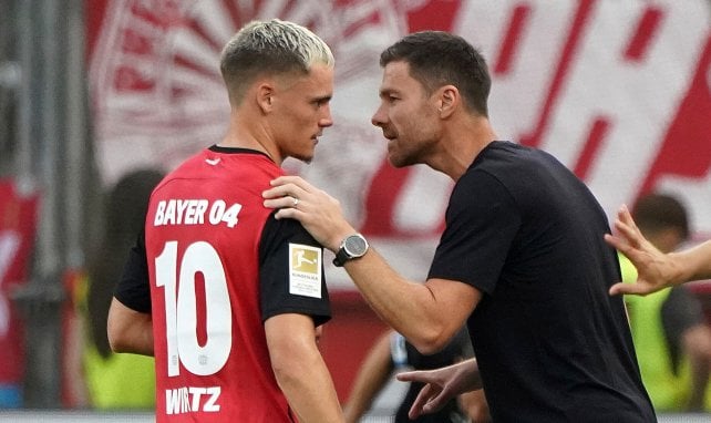 Florian Wirtz  sous les couleurs du Bayer Leverkusen.