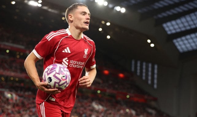 Florian Wirtz sous le maillot de Liverpool