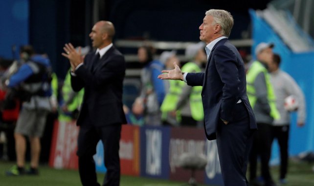 Didier Deschamps va retrouver Roberto Martinez (ici en arrière plan)