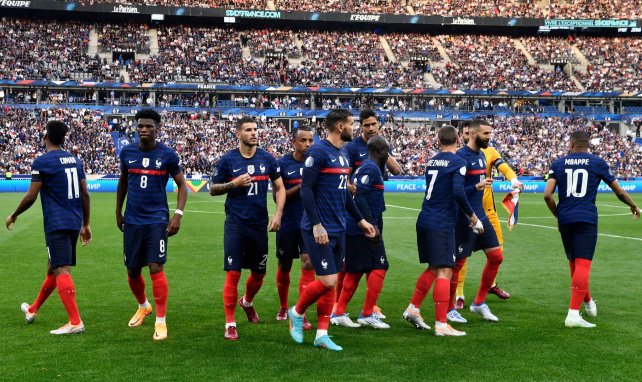 L'équipe de France avant d'affronter le Danemark à Saint-Denis