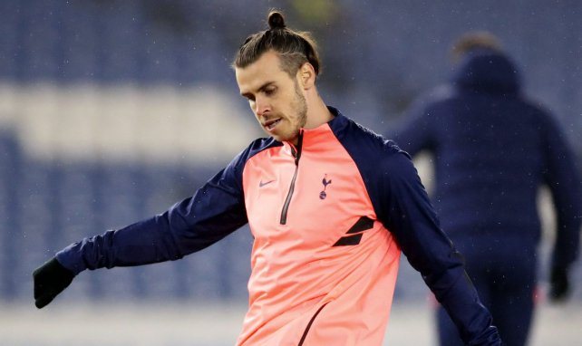 Garethe Bale à l'échauffement avec Tottenham