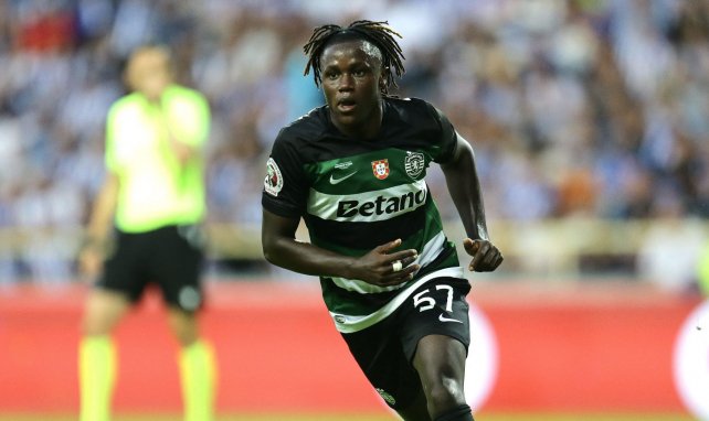 Geovany Quenda avec le Sporting CP