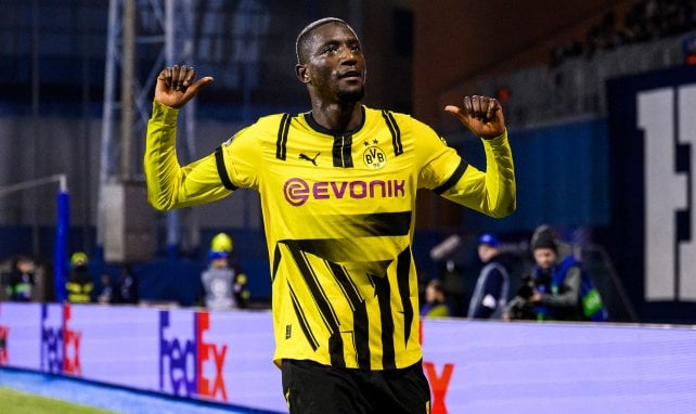 Serhou Guirassy en action avec Dortmund