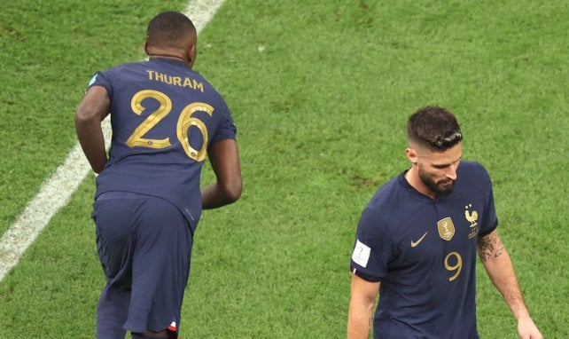 Marcus Thuram et Olivier Giroud