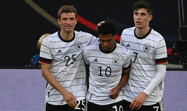 Müller, Gnabry et Havertz lors d'Allemagne-Letonnie