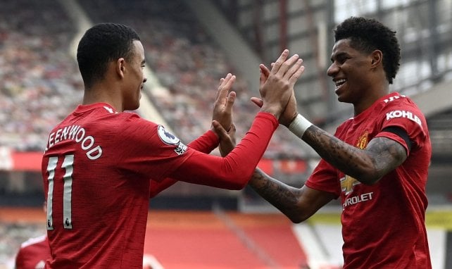 Mason Greenwood et Marcus Rashford