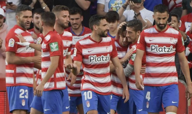 Les joueurs de Grenade face à l'Athletic