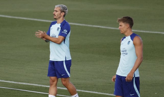 Antoine Griezmann à l'entraînement sous les couleurs de l'Atlético