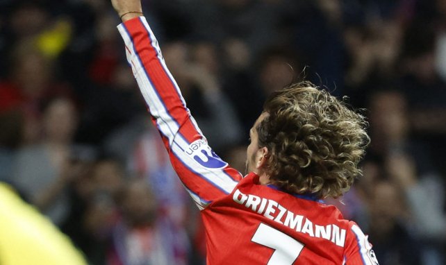 Antoine Griezmann célèbre un but