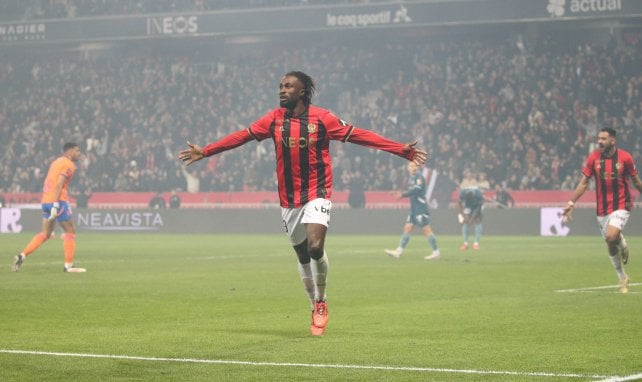 Evann Guessand avec l'OGC Nice