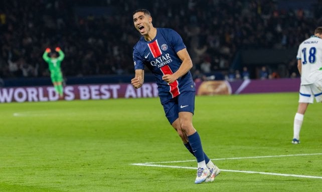 Achraf Hakimi, auteur de l'égalisation pour le PSG